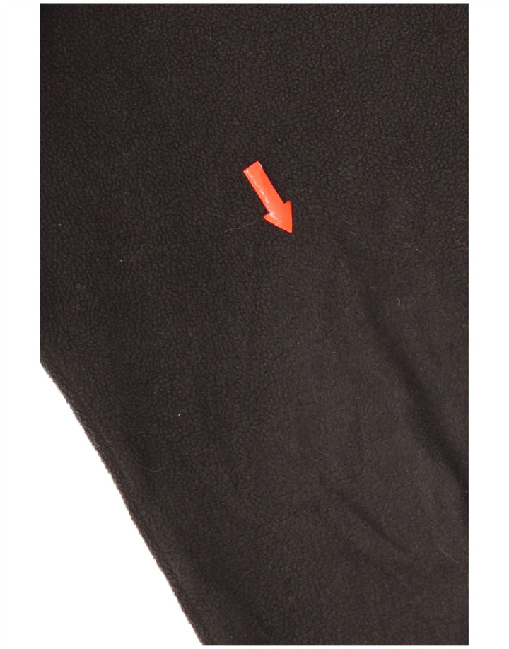 Maglione in pile da uomo The North Face con zip e collo, grande, in poliestere nero
