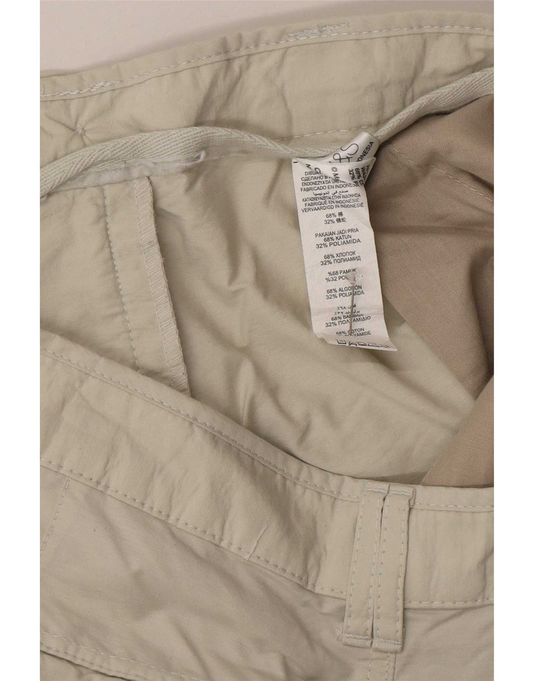 Bermuda cargo da uomo Marks & Spencer W36 large in cotone beige