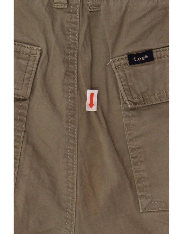 LEE Womens Mid Rise Regular Fit Bermuda Shorts W36 XL Beige Vintage Lee and Second-Hand Lee from Messina Hembry 