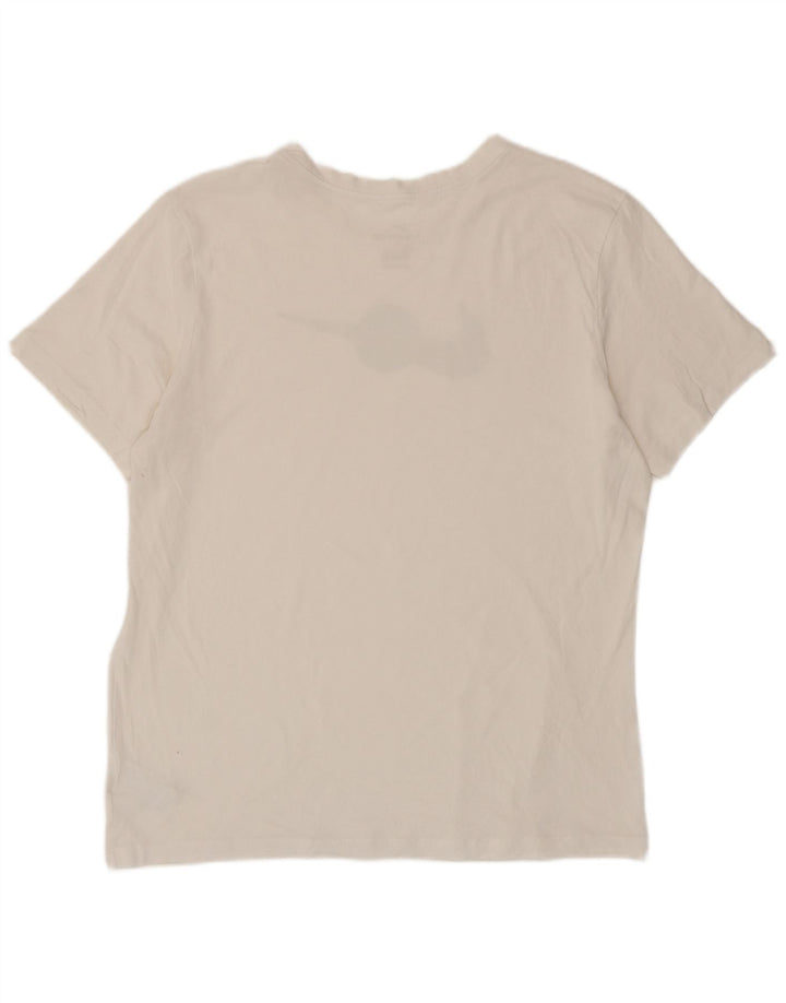 T-shirt grafica da uomo Nike Top grande in cotone bianco