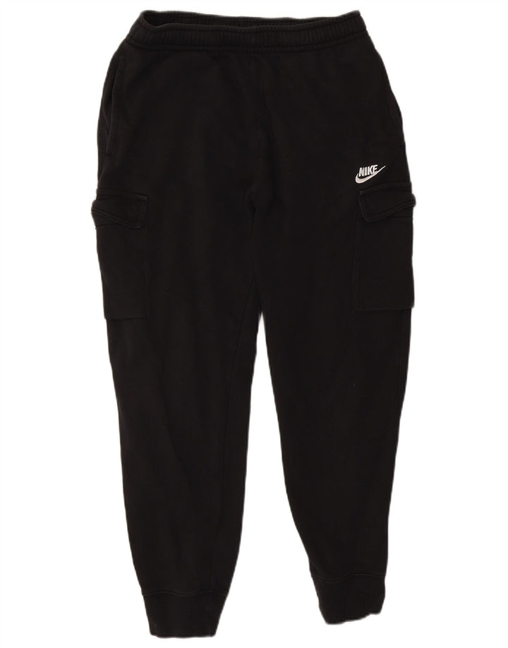 Pantaloni della tuta cargo Nike da uomo, pantaloni da jogging, cotone medio nero