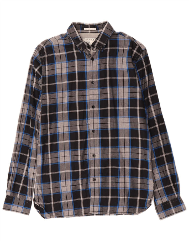 Jack & Jones Camicia da uomo in flanella di cotone a quadri multicolore medio