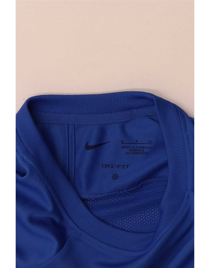 T-shirt Nike Dri Fit da uomo, piccola, color block blu