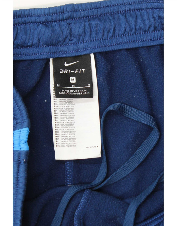 Pantaloni da tuta Nike Dri Fit da uomo in poliestere color block blu medio