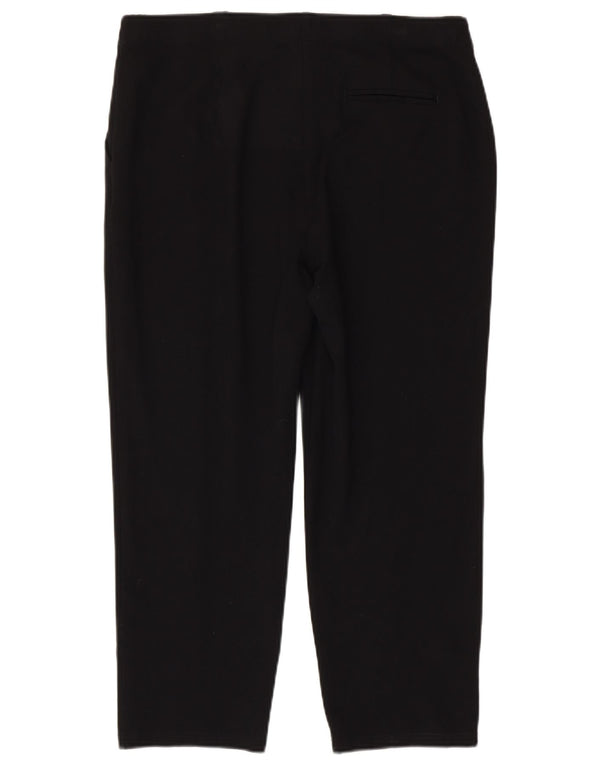 Pantaloni corti dritti da donna Marks & Spencer UK 16 Large W34 L24 Neri