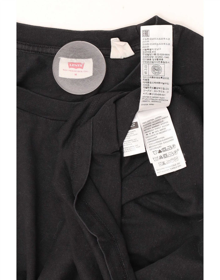T-shirt da donna Levi's Top UK 14 cotone nero medio