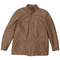 VINTAGE Mens Leather Jacket UK 40 Large Brown