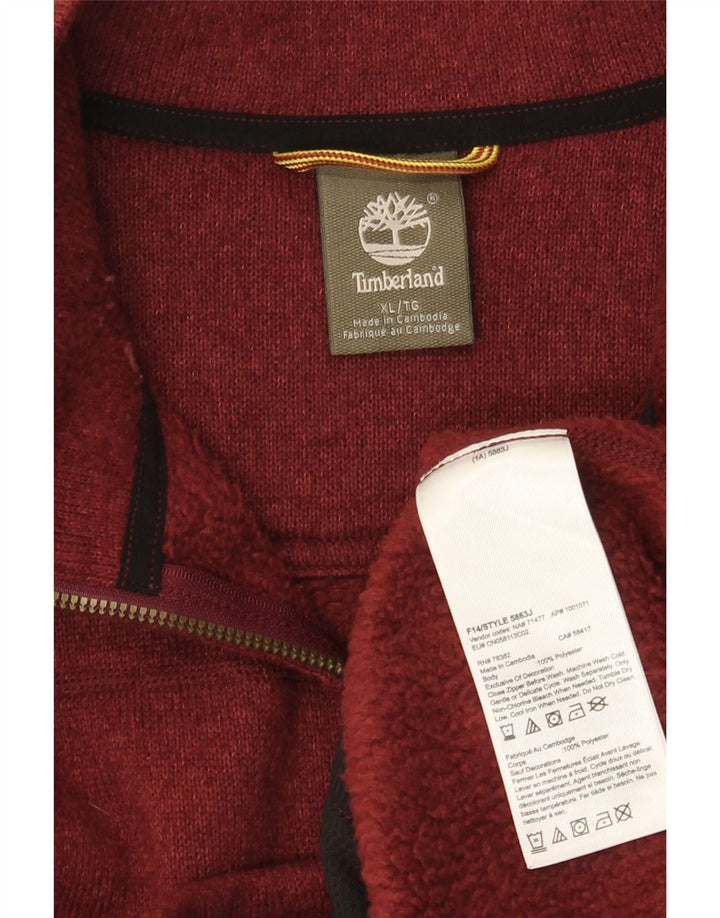 Giacca da ginnastica da uomo Timberland XL Borgogna in poliestere