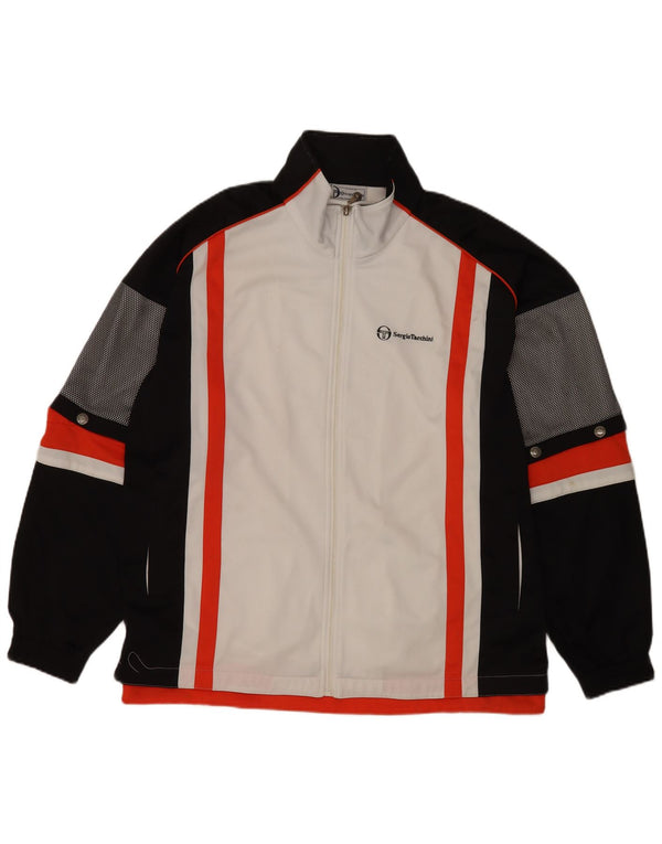 Giacca da tuta da uomo Sergio Tacchini 2XL Poliestere color block bianco
