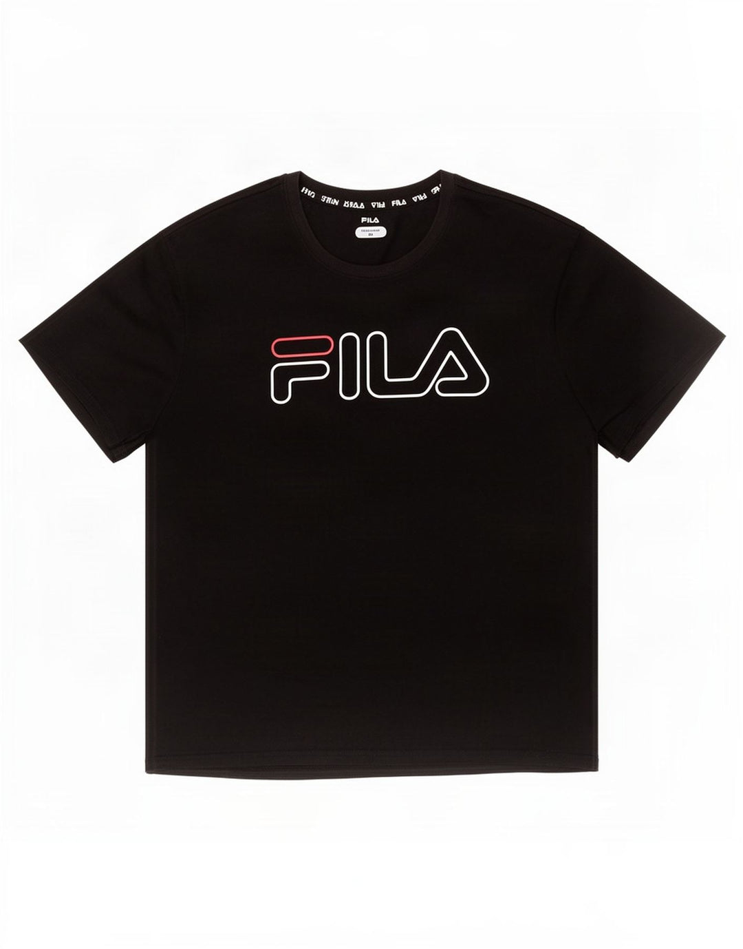 T-shirt grafica da uomo Fila Top 2XL poliestere nero