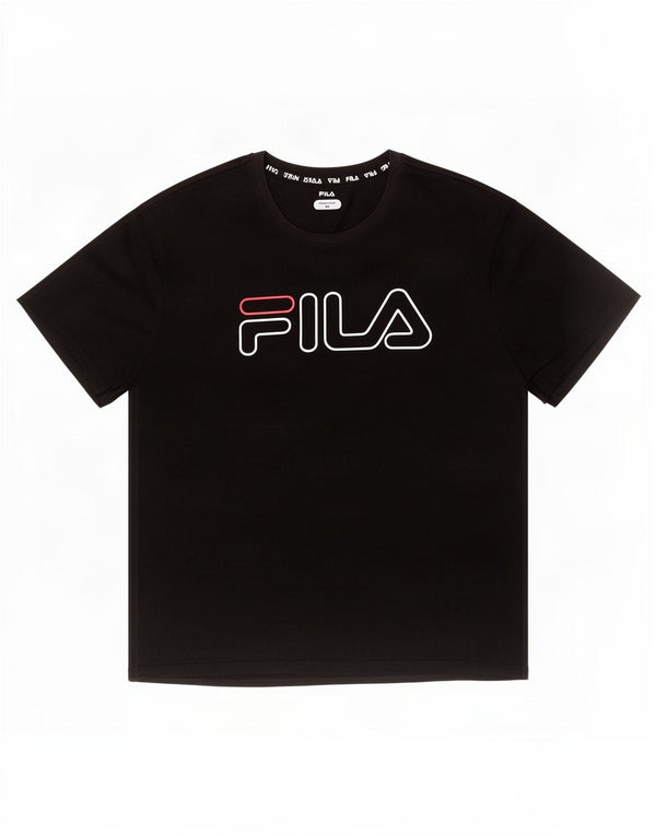 T-shirt grafica da uomo Fila Top 2XL poliestere nero