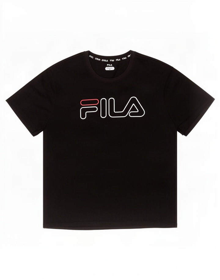 T-shirt grafica da uomo Fila Top 2XL poliestere nero