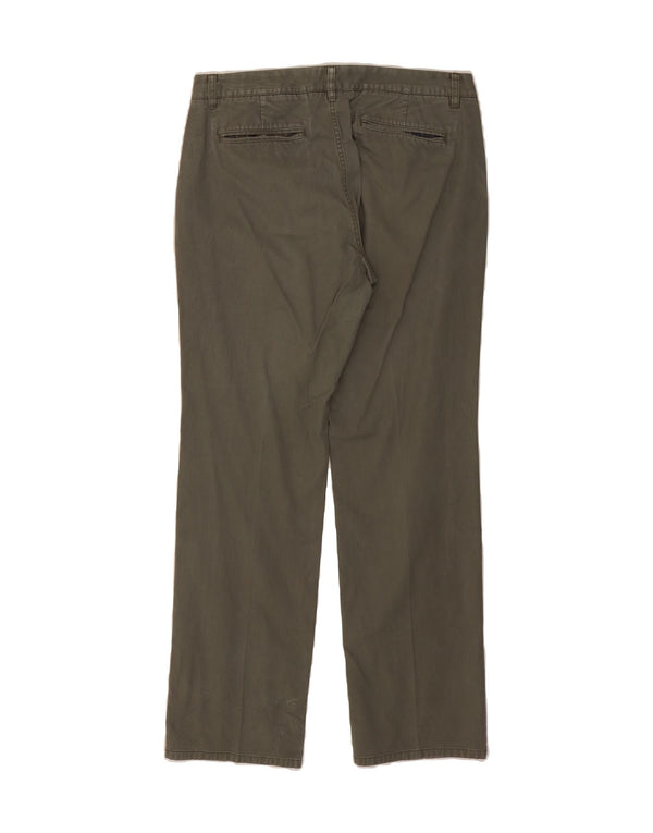 BONOBOS Mens Straight Chino Trousers W34 L32 Khaki Cotton