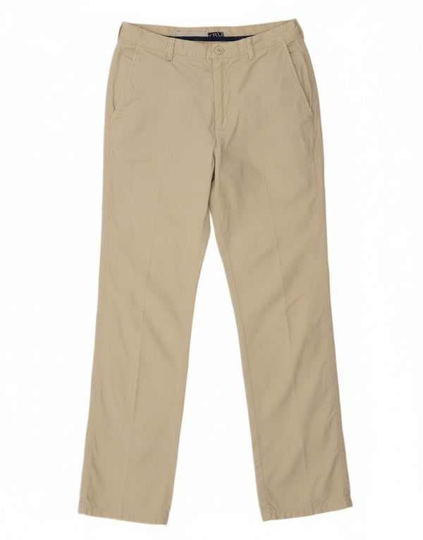 Pantaloni Chino Dritti Donna Trussardi IT 46 Large W28 L32 Cotone Beige