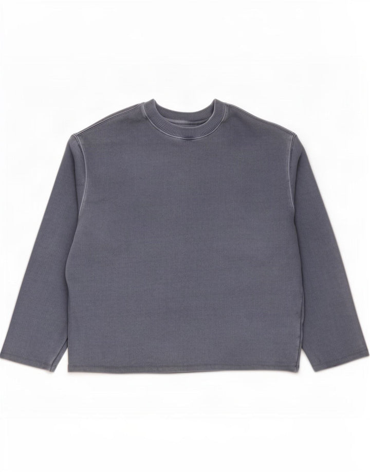 Felpa da donna Marks & Spencer vestibilità comoda maglione UK 14 blu medio