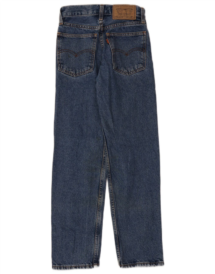 LEVI'S Boys Straight Jeans 11-12 Years W24 L27 Blue Cotton