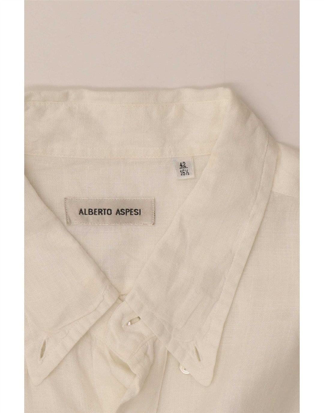 Camicia da uomo Alberto Aspesi Taglia 42 16 1/2 Large Bianca