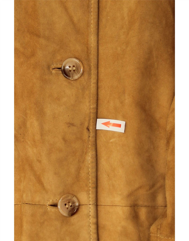 Giacca Scamosciata Uomo Ombraluce IT 46 Large Pelle Marrone