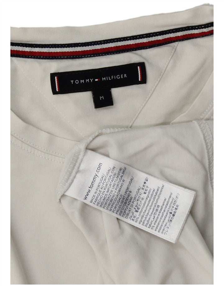 T-shirt da uomo Tommy Hilfiger Top in cotone bianco medio
