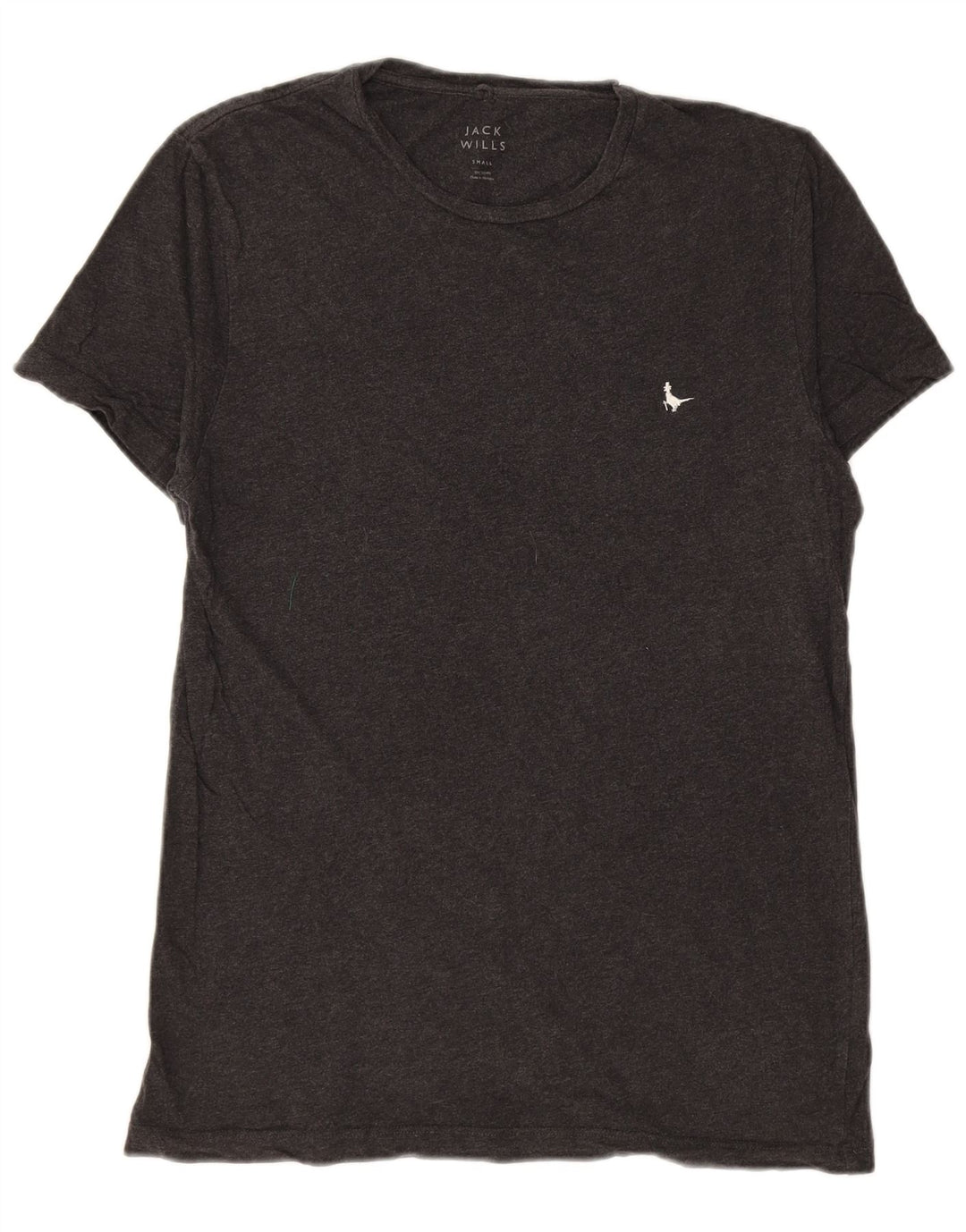 JACK WILLS T-shirt da uomo Top piccola in cotone grigio