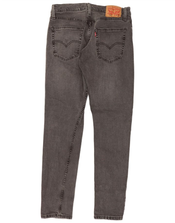 Levi's Uomo 512 Jeans affusolati slim W32 L32 Cotone grigio