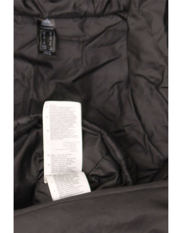 Giacca imbottita con cappuccio da uomo Adidas UK 42 XL poliestere nero
