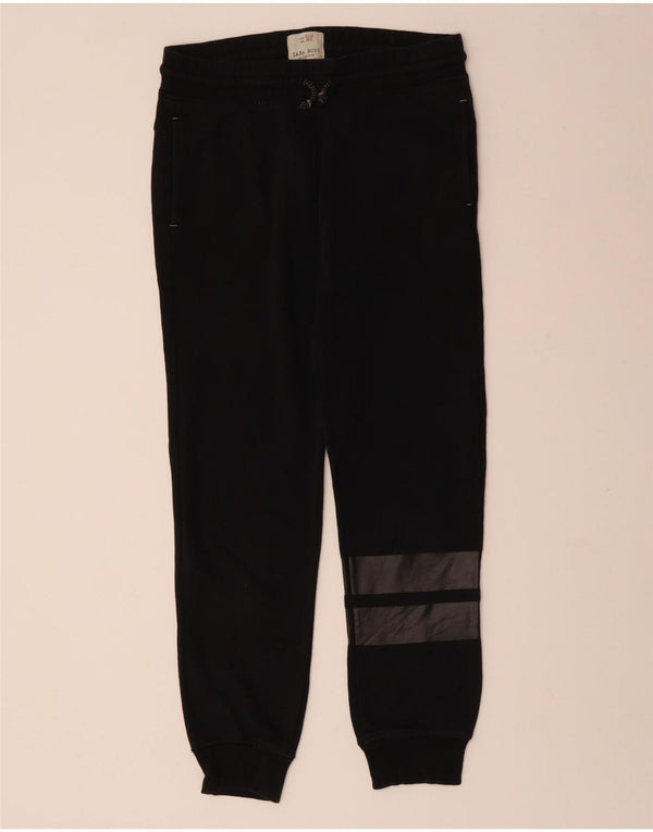 Pantaloni da tuta da ragazzo ZARA Joggers 11-12 anni in cotone color block nero