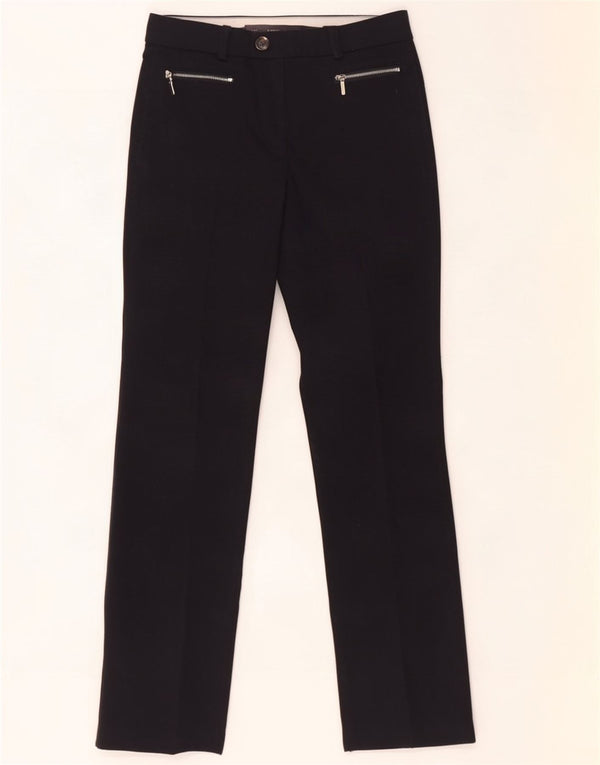 Pantaloni chino dritti da donna Marks & Spencer UK 6 XS W28 L28 Blu navy