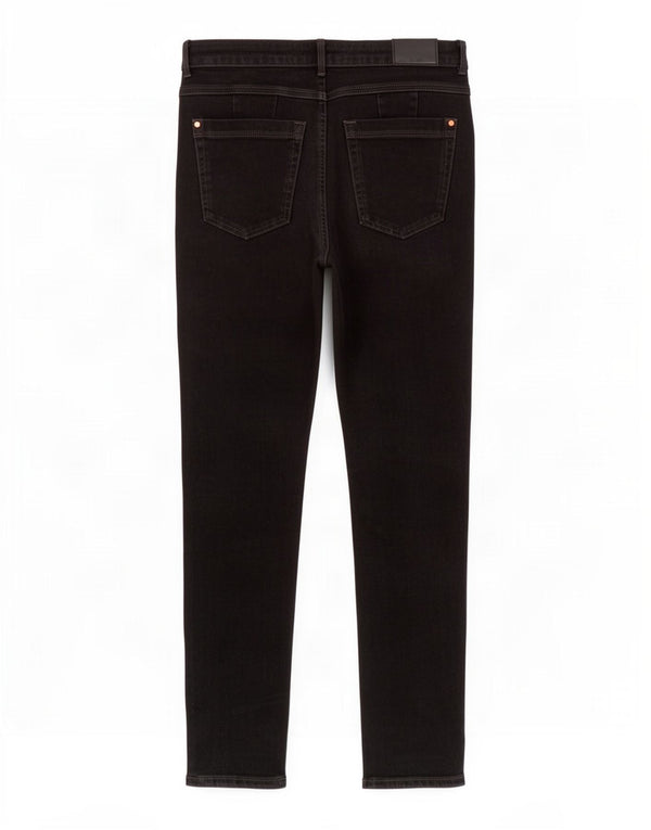 Jeans skinny da donna Marks & Spencer UK 12 medio W30 L26 cotone nero