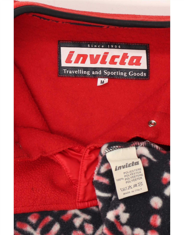 Maglione in pile da uomo Invicta con bottone e collo medio floreale multicolore
