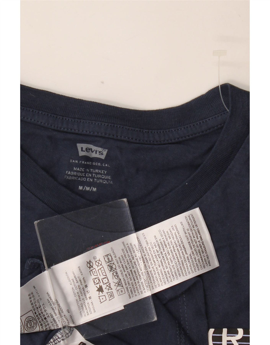 T-shirt grafica da uomo LEVI'S Top in cotone blu navy medio