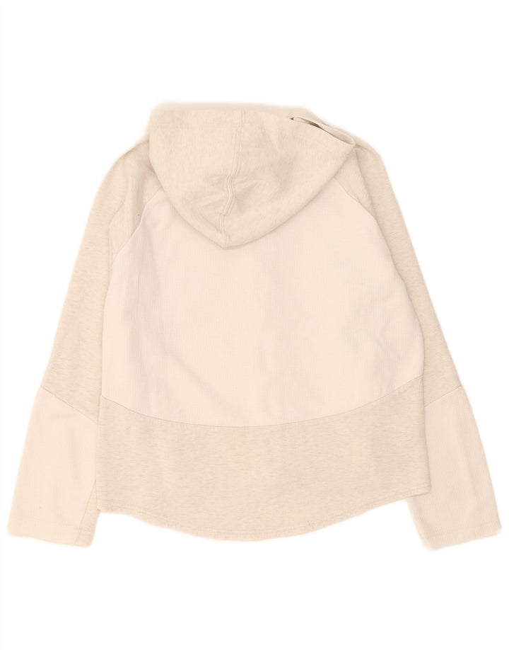 Felpa con cappuccio e zip da donna Puma UK 14 Colorblock grigio medio
