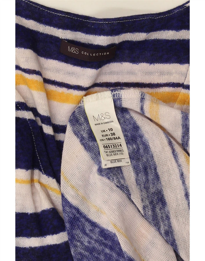 Abito maglione da donna con maniche a 3/4 Marks & Spencer UK 10 piccolo multicolore