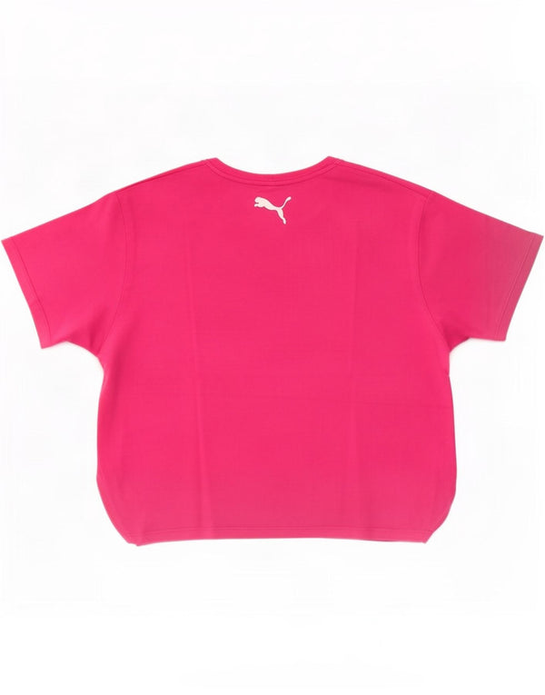 Maglietta corta con grafica Puma per ragazze, 13-14 anni, in cotone color block rosa