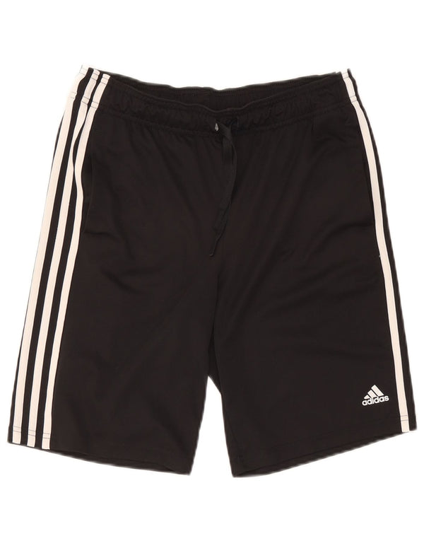 Pantaloncini sportivi Adidas Aeroready da ragazzo 15-16 anni in poliestere nero