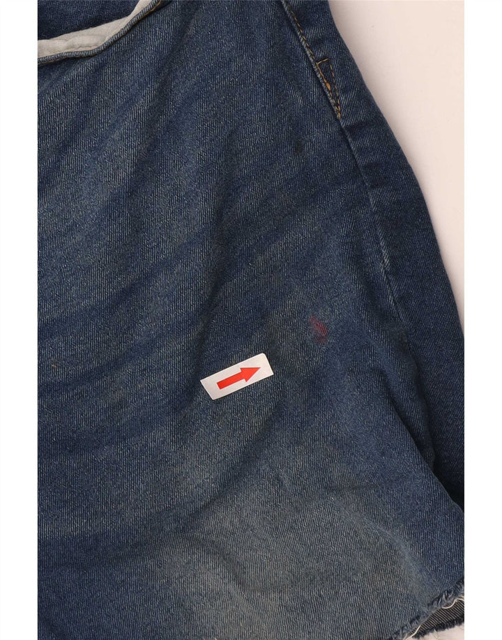 Pantaloncini di jeans skinny da uomo French Connection W32 cotone blu medio