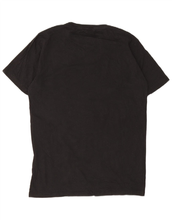 T-shirt grafica da uomo Replay Top in cotone nero medio