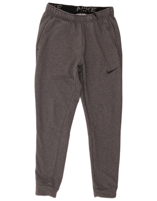 Pantaloni da tuta Nike Dri Fit da uomo, pantaloni da jogging, cotone mélange grigio medio