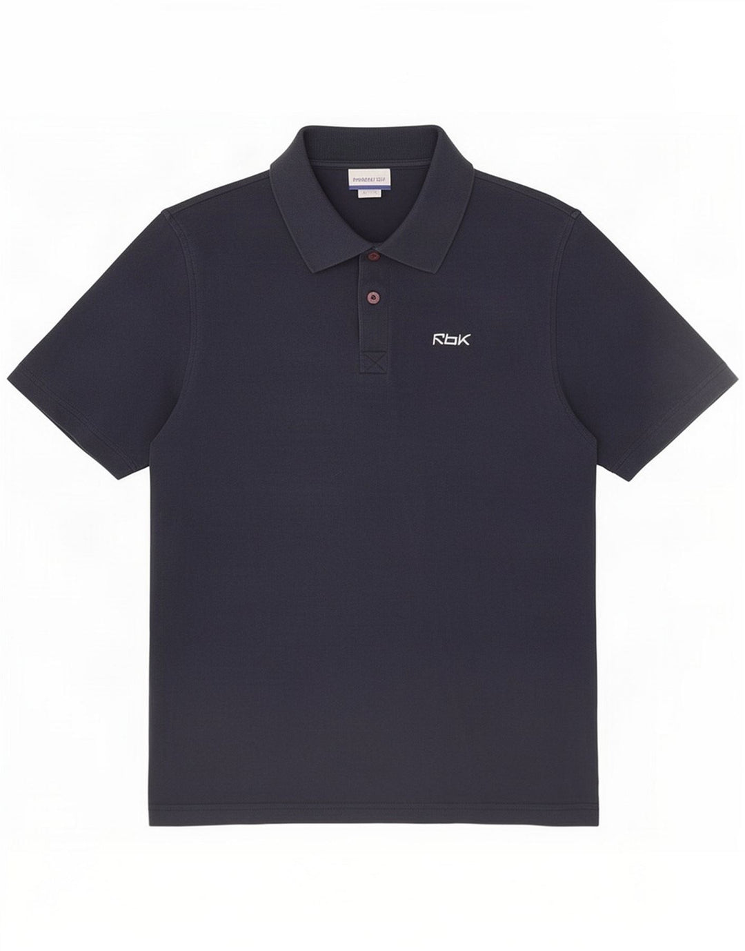 Polo da uomo Reebok Medium Navy Blue Cotton