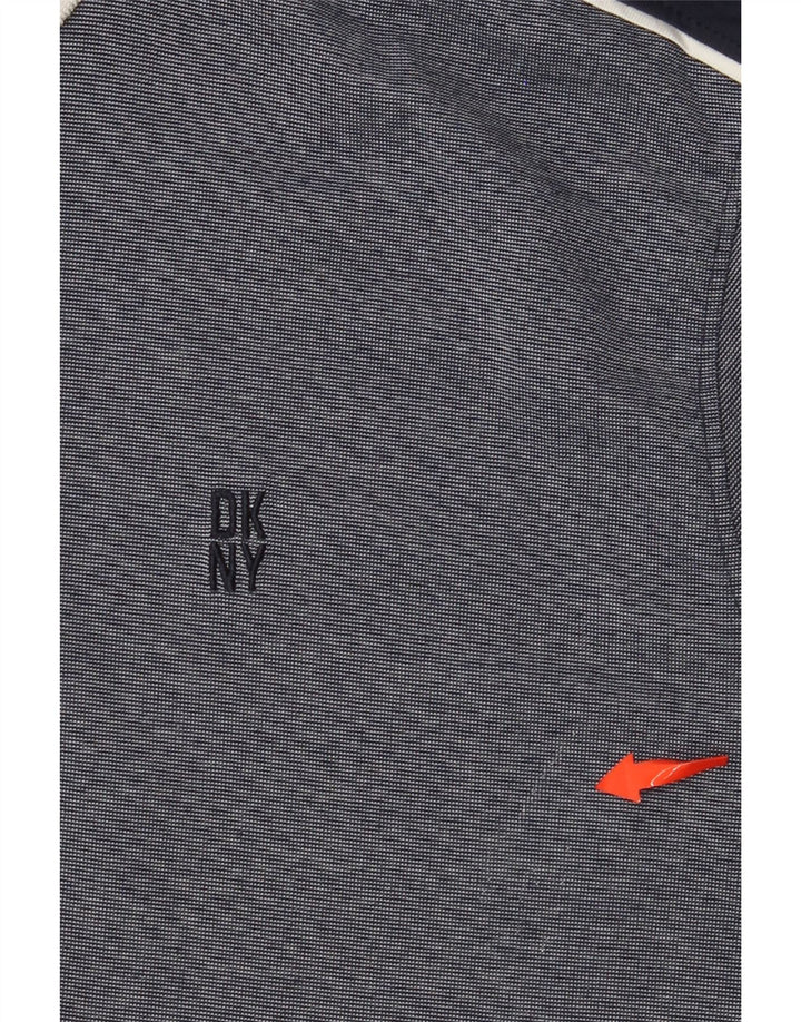 Polo da uomo DKNY in cotone blu navy medio