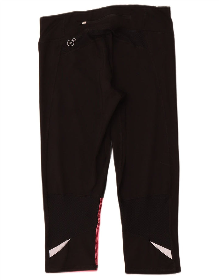 Leggings Capri da donna Puma UK 12 Medium Nero Colourblock Poliestere