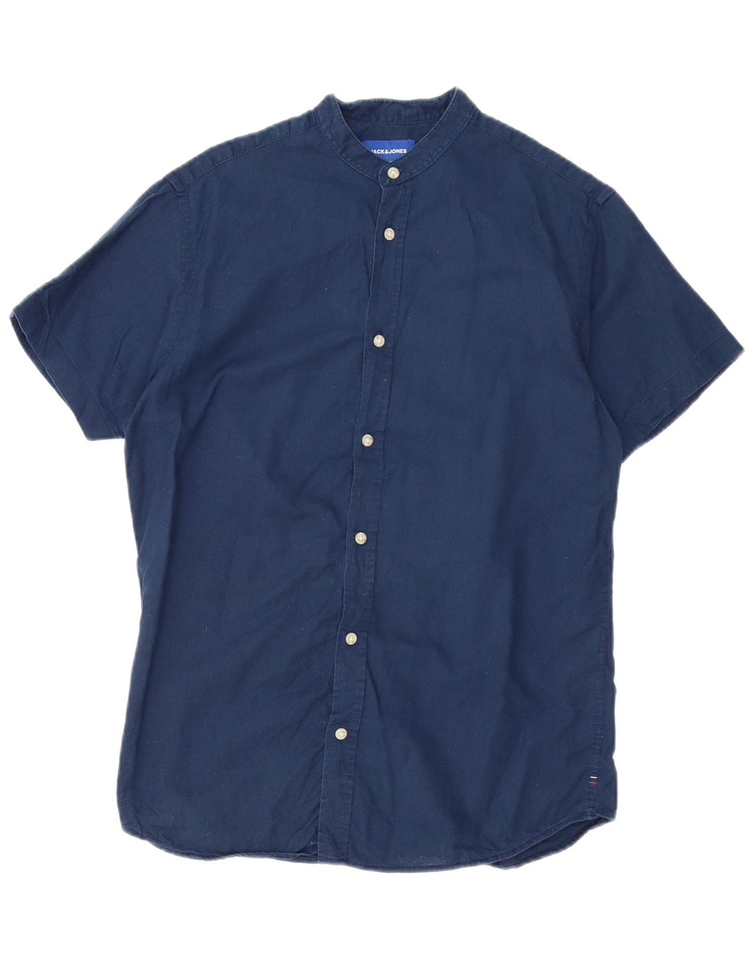 JACK & JONES Camicia a maniche corte da uomo Small in cotone blu navy
