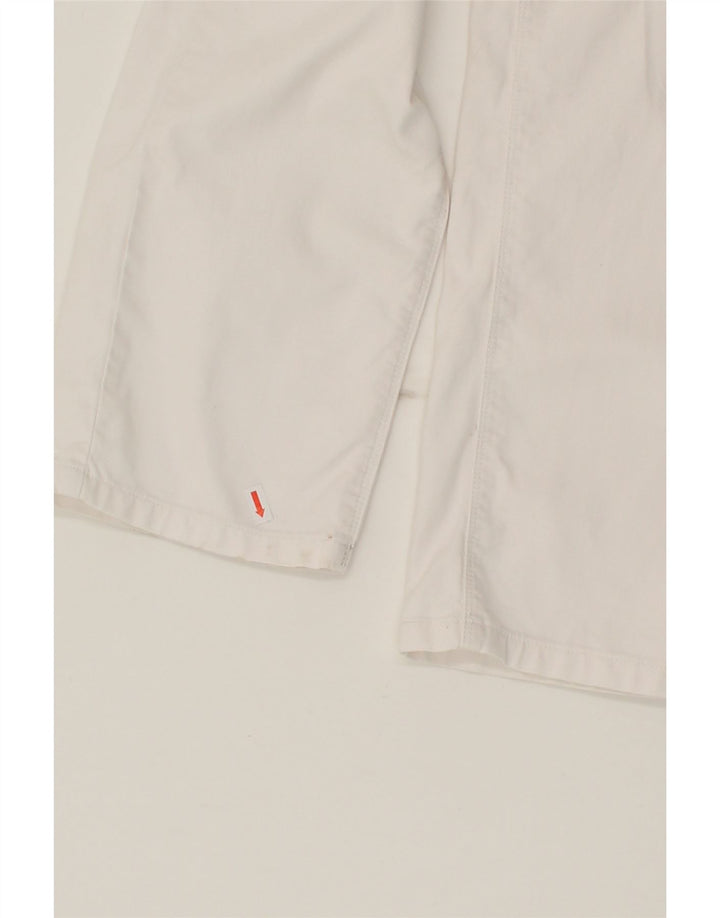 MASSIMO DUTTI Mens Slim Casual Trousers EU 44 Large W27 L33 White Vintage Massimo Dutti and Second-Hand Massimo Dutti from Messina Hembry 