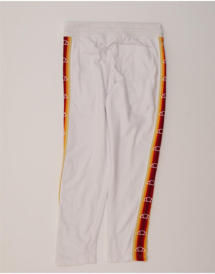 ELLESSE Pantaloni da tuta da uomo con grafica Heritage Large White Colourblock