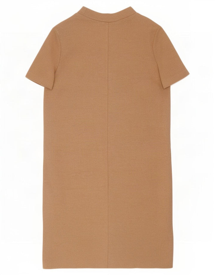 Abito a trapezio da donna Zara UK 16 grande beige