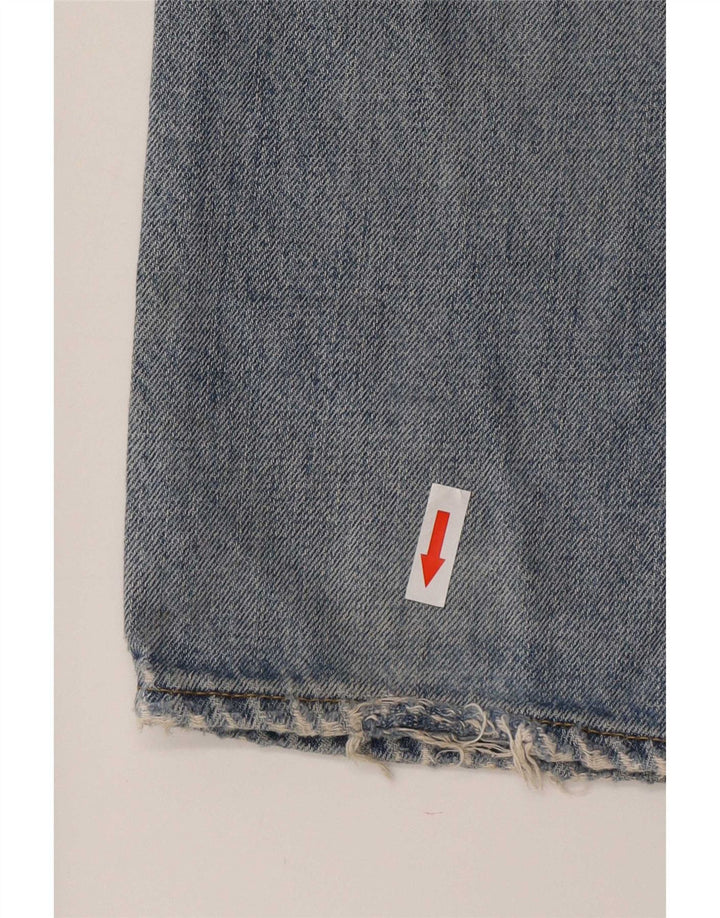 Jeans dritti invecchiati da uomo Carhartt W34 L34 cotone blu