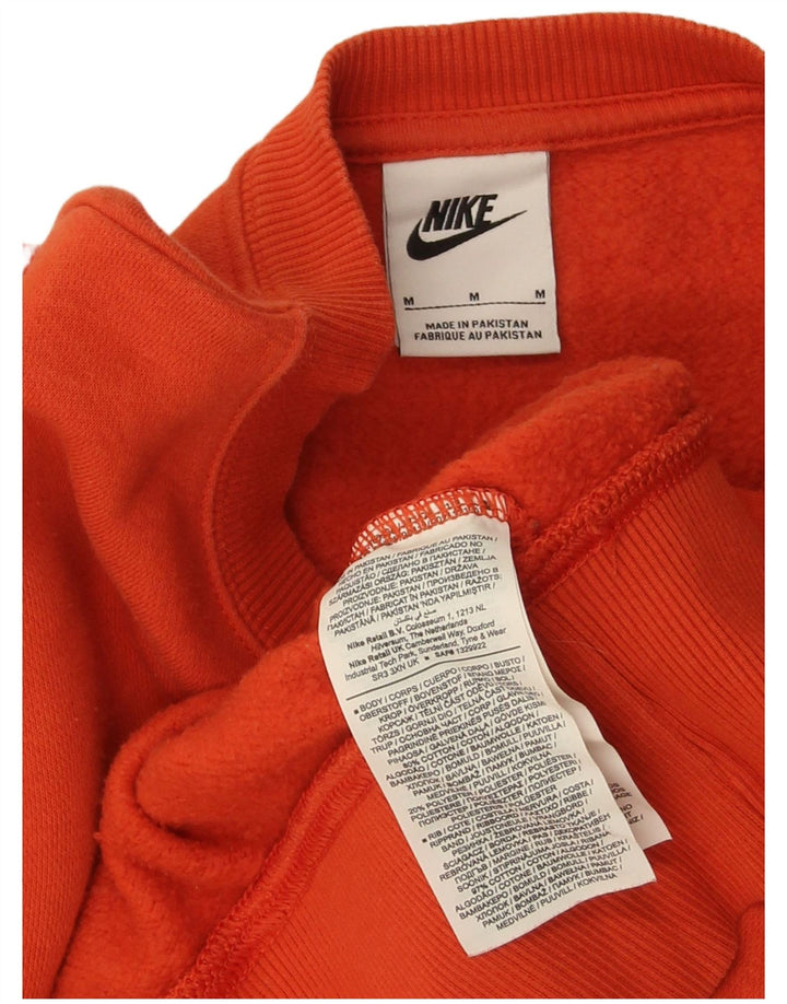 Felpa corta oversize da donna Nike, maglione, UK 14, cotone rosso medio