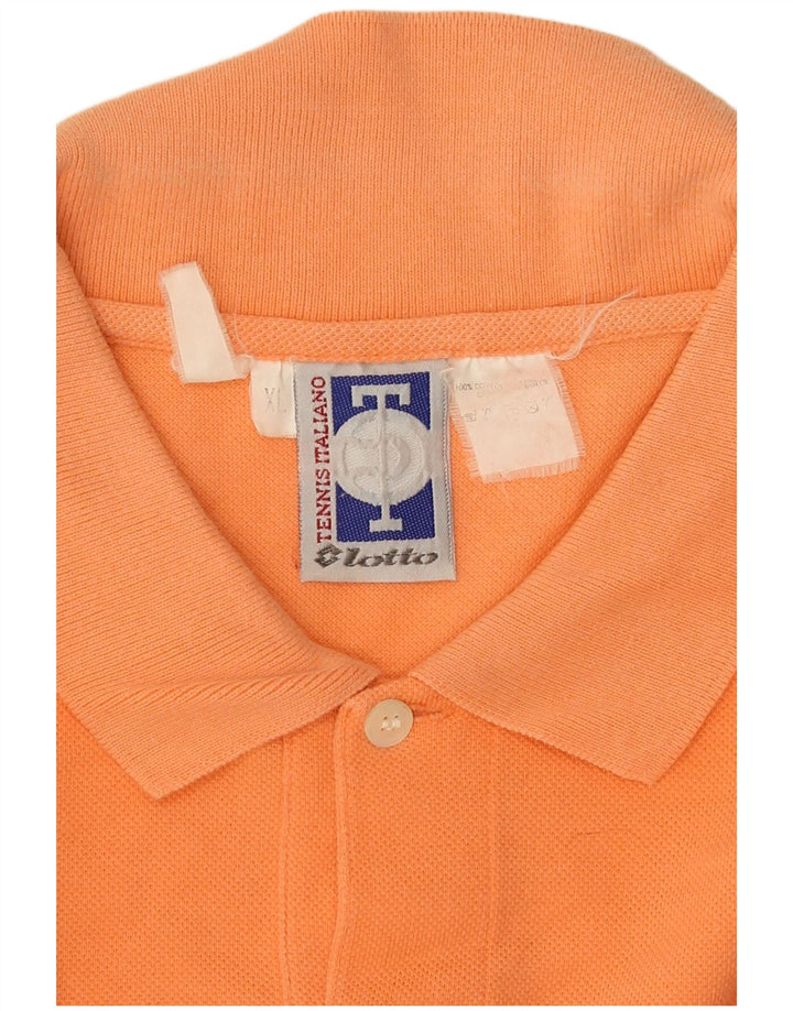 Polo da uomo Lotto XL in cotone arancione
