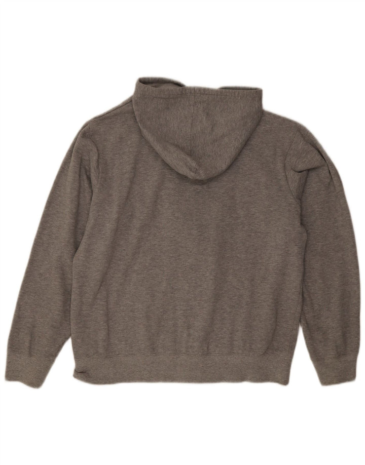 Maglione con cappuccio e zip grafica da uomo Fila Grigio medio