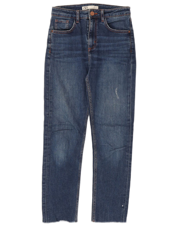 Jeans affusolati da donna Zara EU 34 2XS W24 L25 Blu